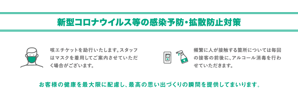 新型コロナウイルス等の感染予防・拡散防止対策
