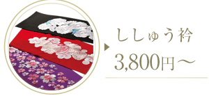ししゅう衿 3,800円~